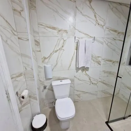 Flat Reformado A 350M Da Praia, Com Piscina São Vicente Exterior photo