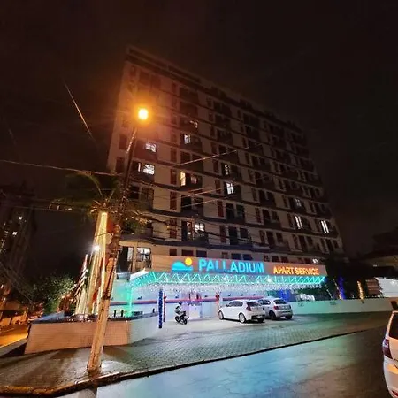 Flat Reformado A 350M Da Praia, Com Piscina São Vicente Exterior photo
